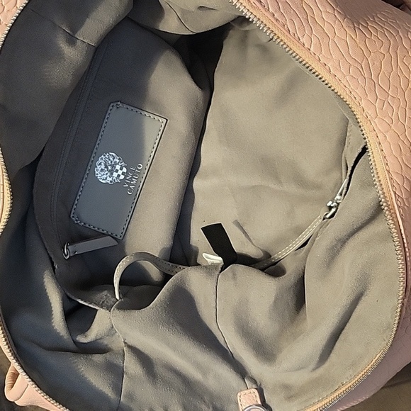 Vince CAMUTO Precious Blush Lambskin Steph Hobo Nappy Tote Bag - Picture 10 of 16